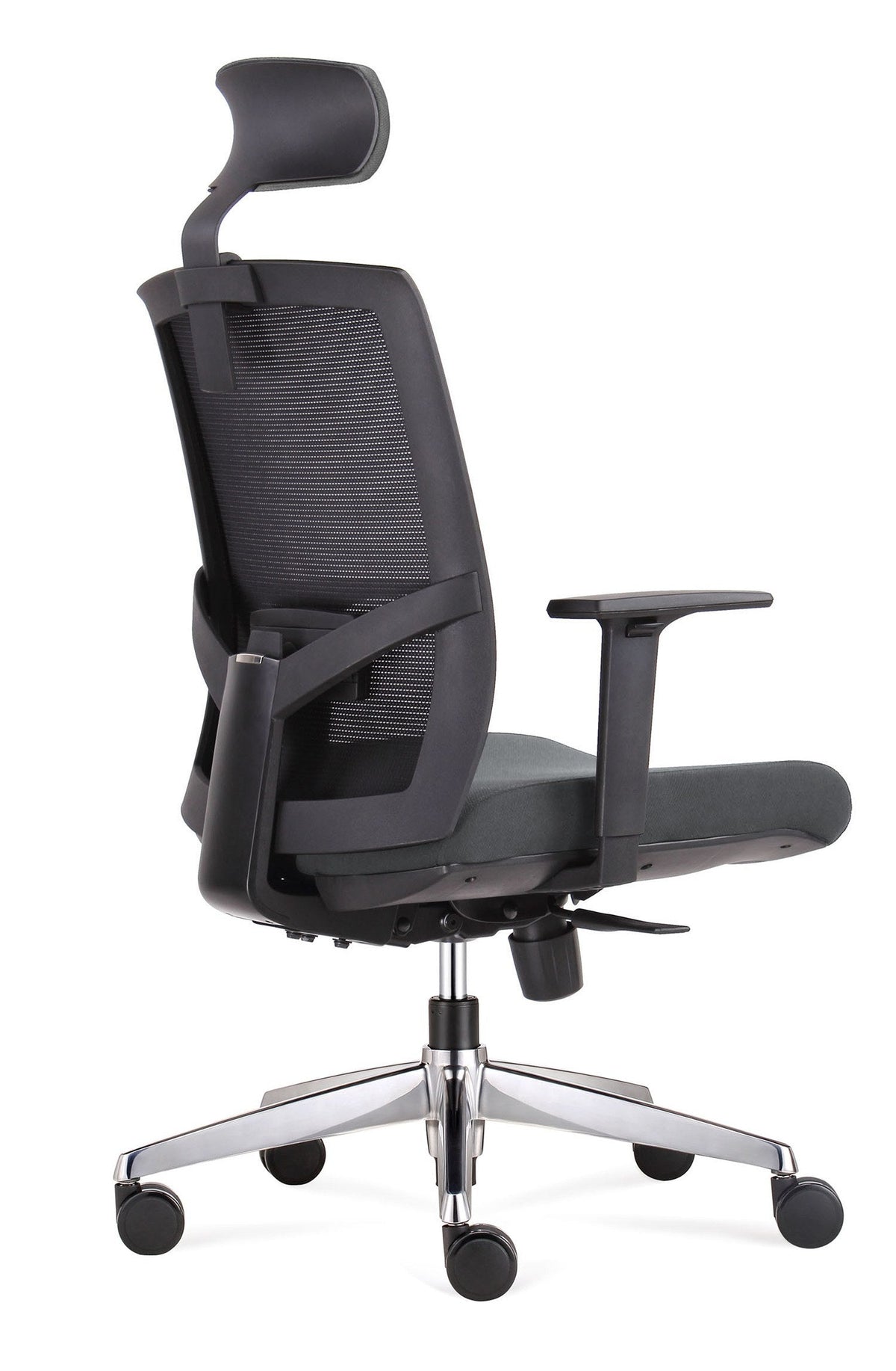I-FREE - Executive Mesh Chair - Grey/Black Angle - Office R Us