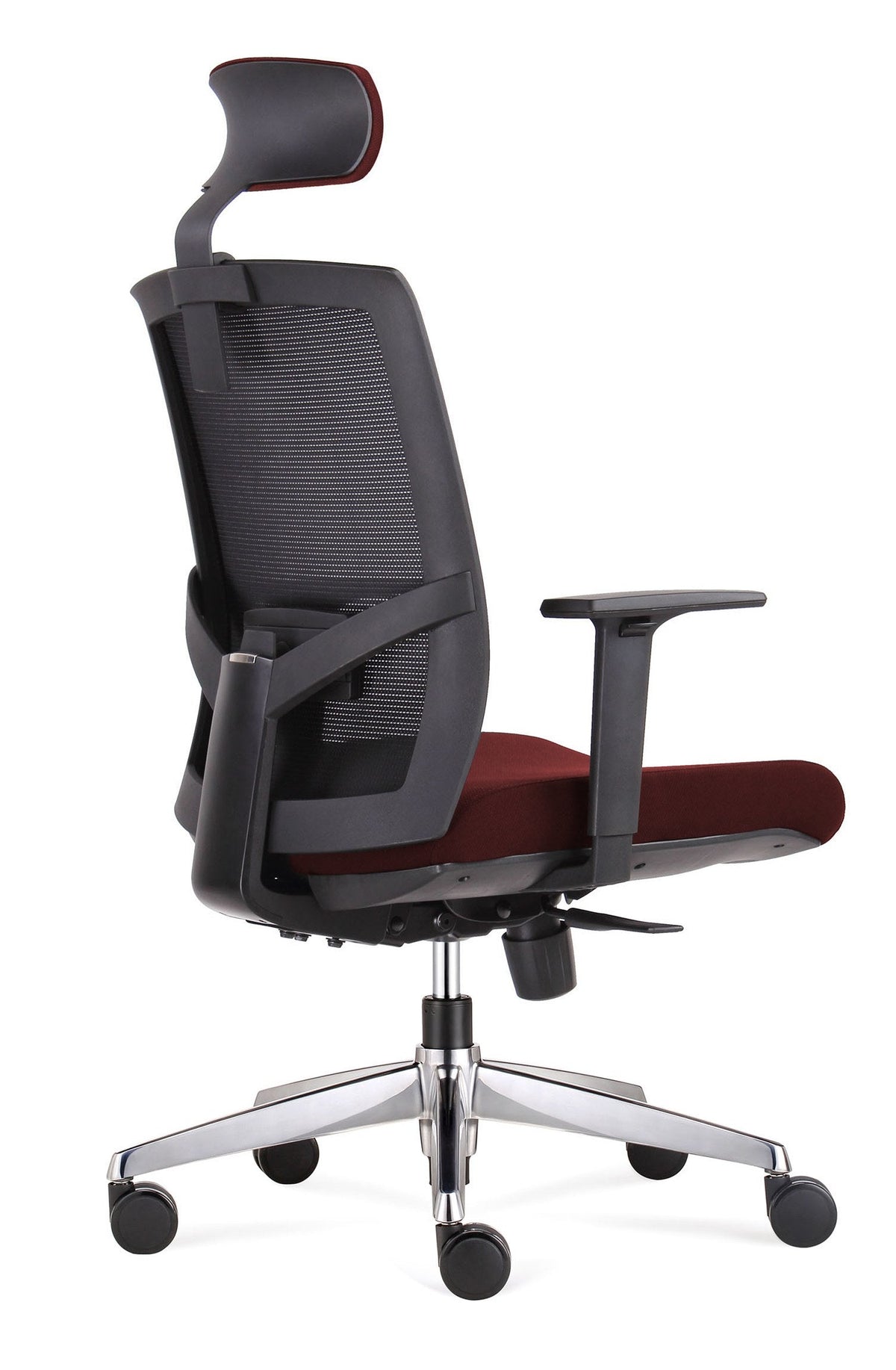 I-FREE - Executive Mesh Chair - Wine/Black Side - Office R Us