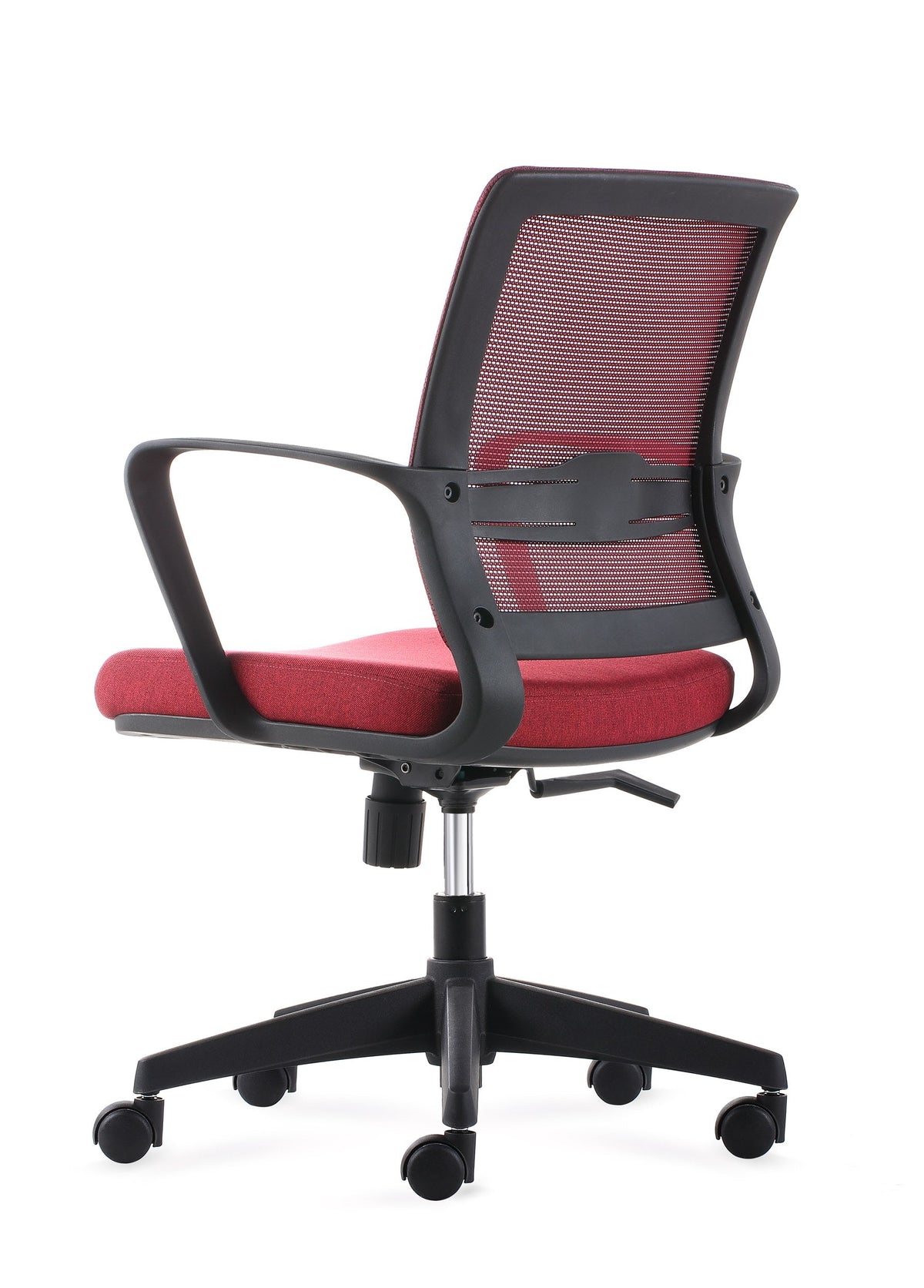Joy - Task Chair - Burgundy Angle 2 - Office R Us