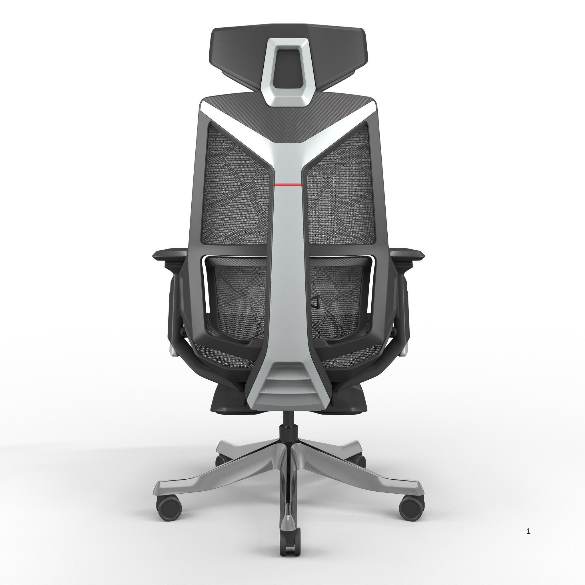 BLS-001A - Aluminium Base - Gaming Mesh Chair