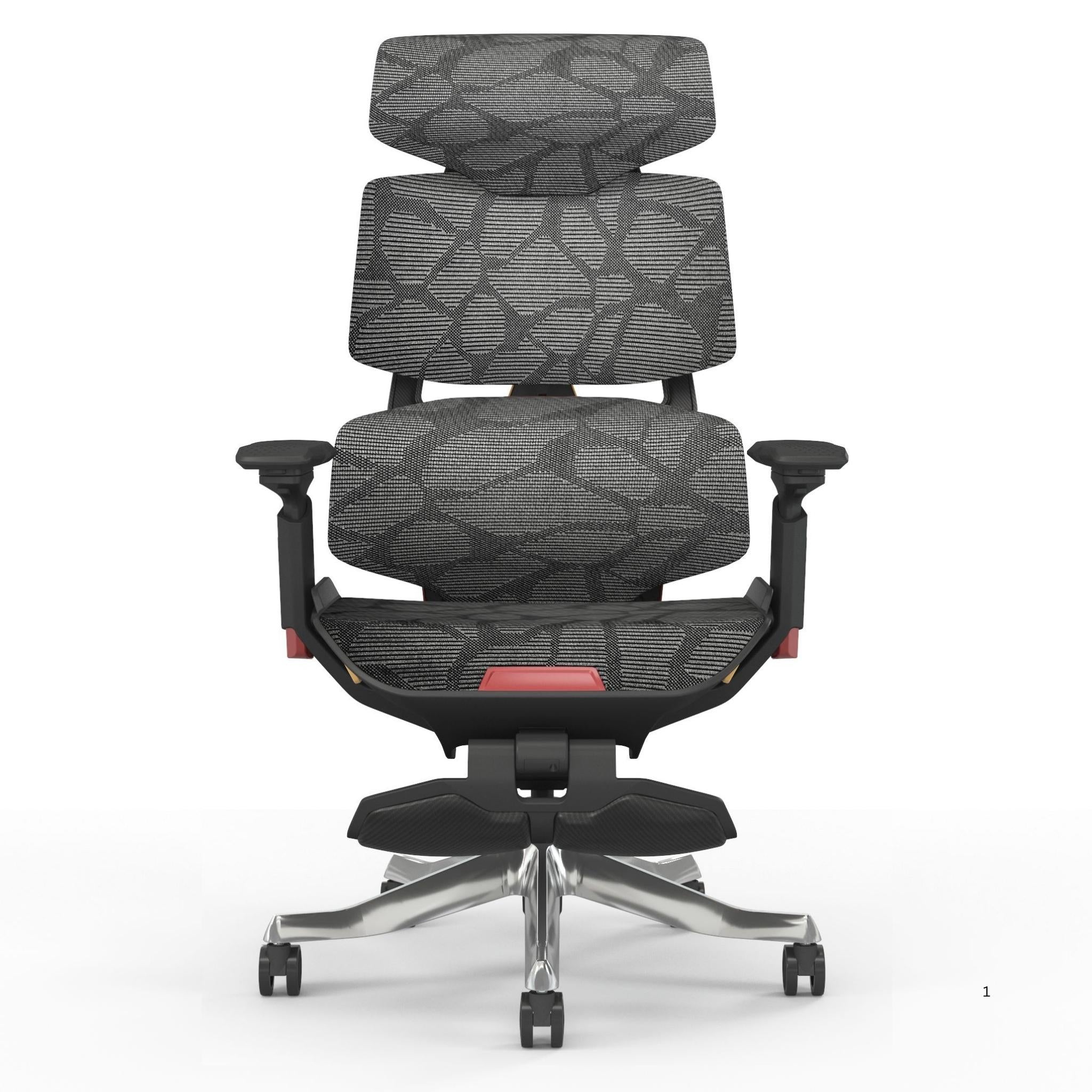 BXZ-002A - Gaming Mesh Chair -  With Footrest
