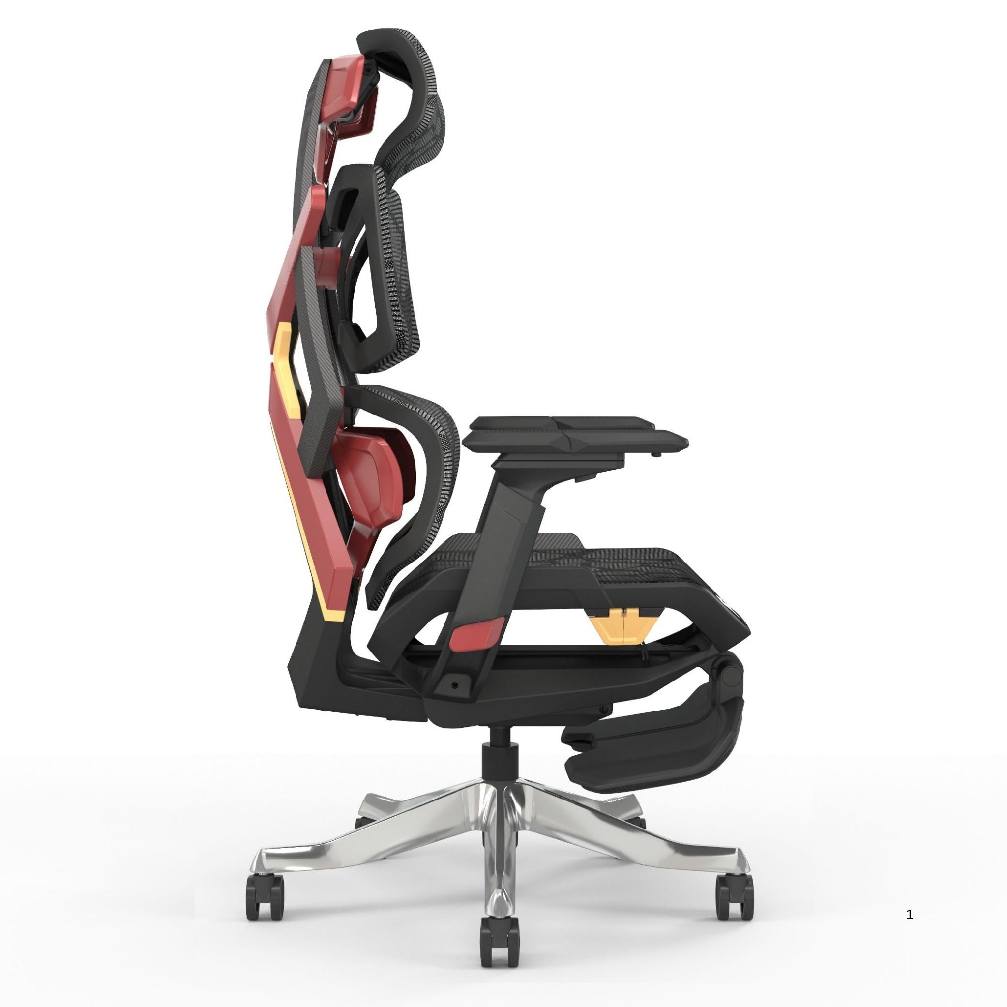 BXZ-002A - Gaming Mesh Chair -  With Footrest