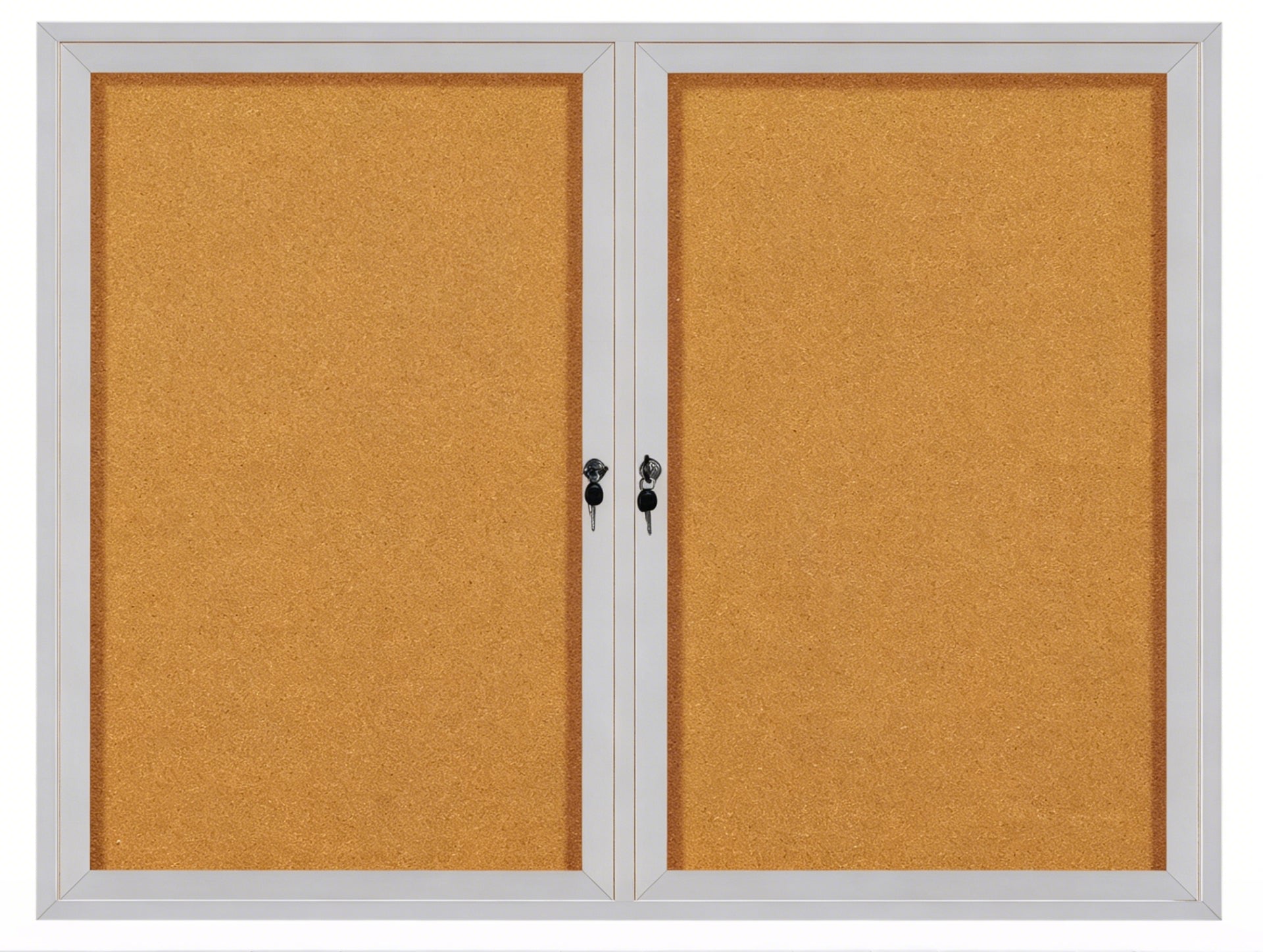 120 x 90 CM Notice Board With 2 Door And Lock Pin Board For Office And School Cork