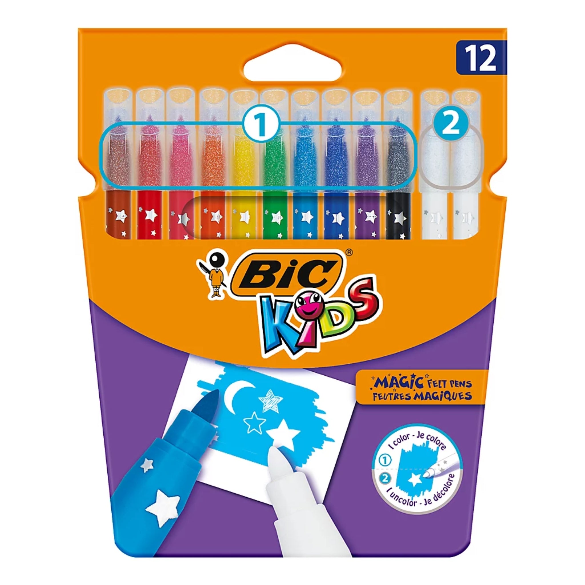 BIC Colouring Kids Magic Fp Cb 12 in Wallet - Office R Us Lagos
