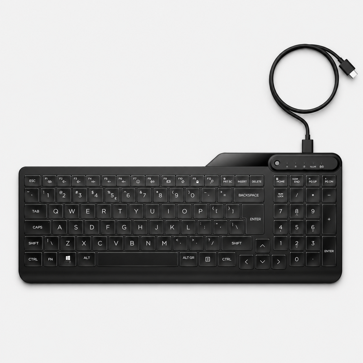 HP 400 Wired Keyboard - Black (7N7C0AA)