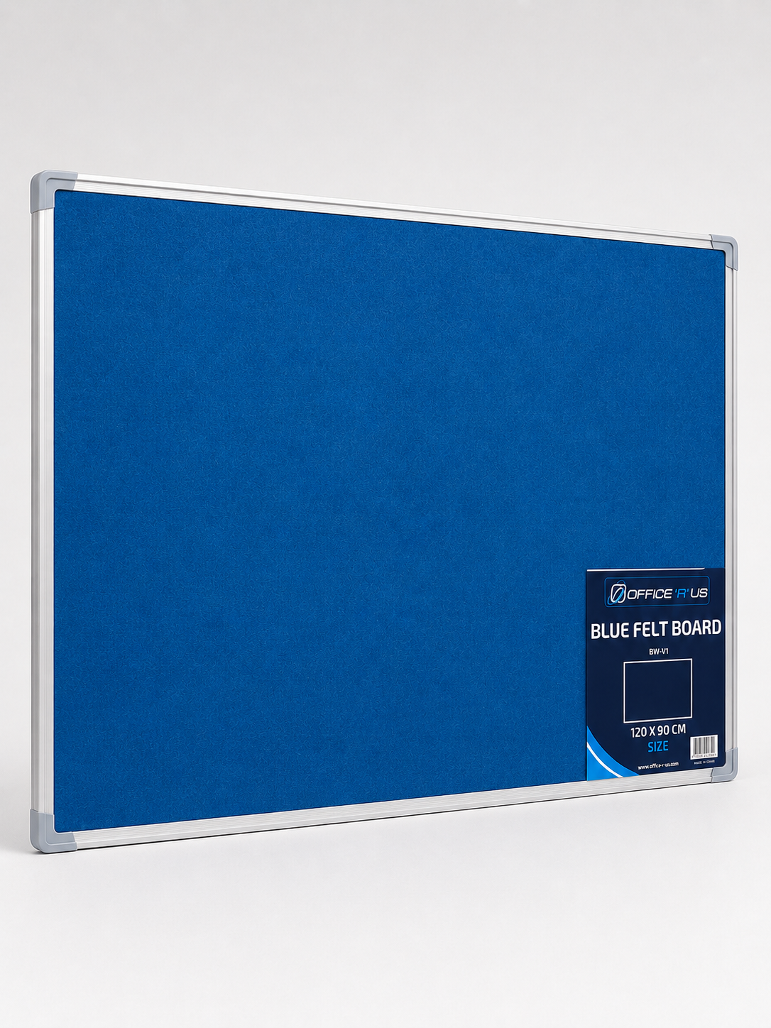 120 x 90cm Felt Notice Board with Aluminium Frame