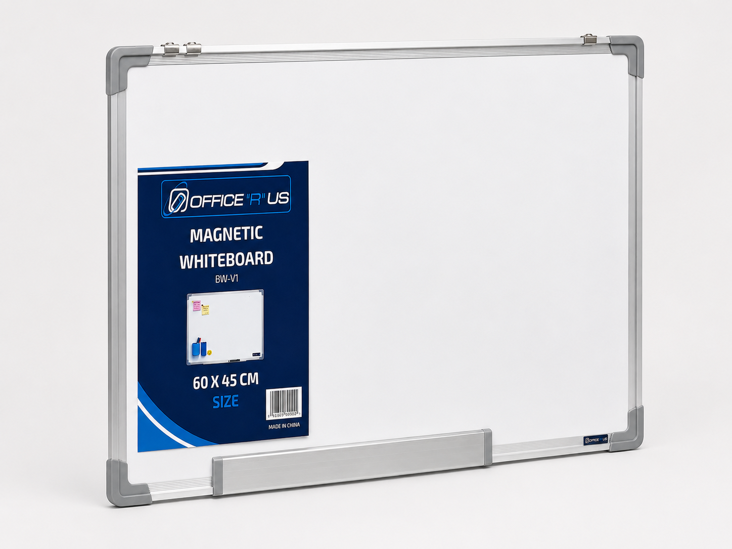 60 x 45cm Magnetic Whiteboard with Aluminium Frame