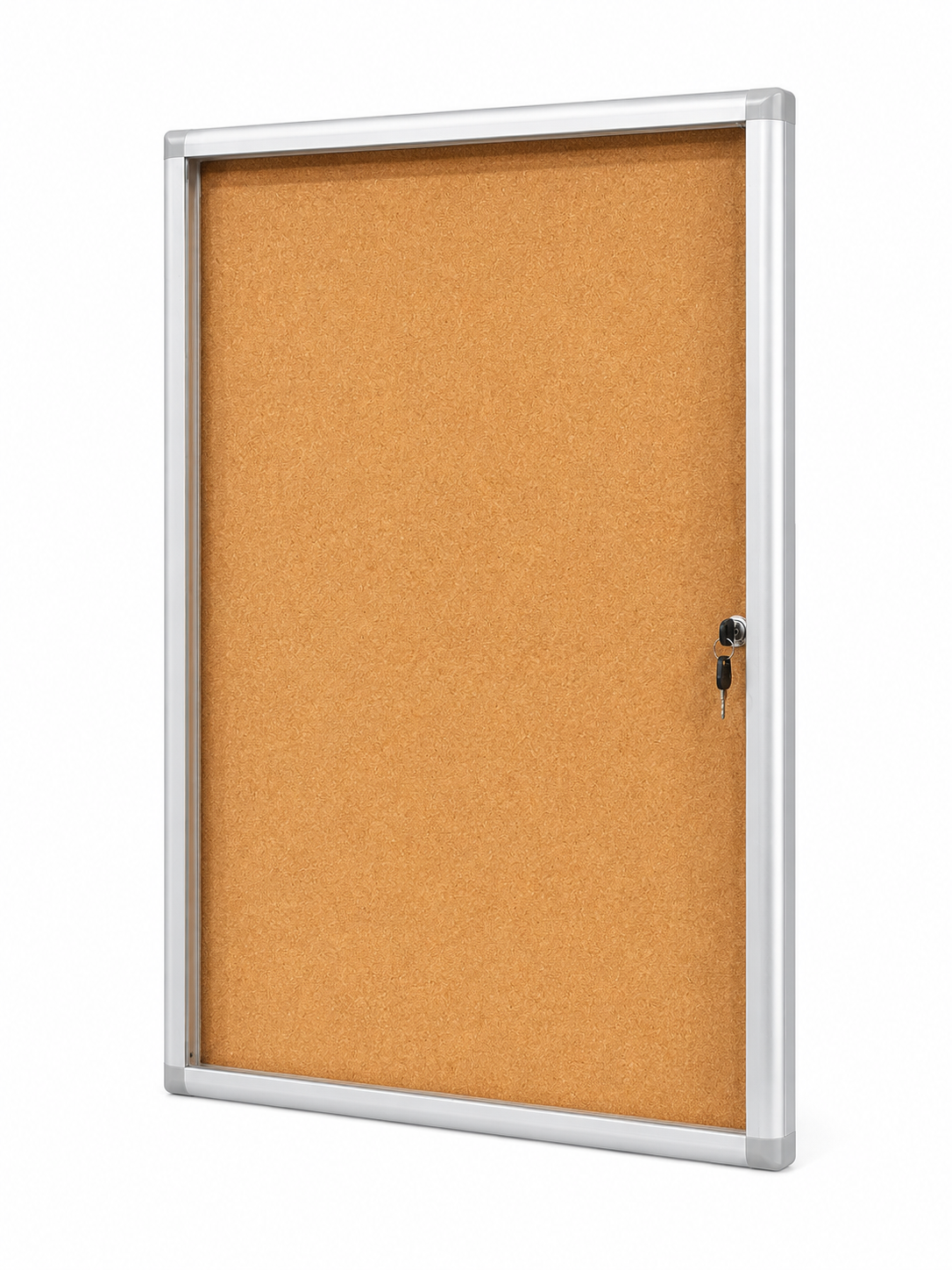 90 x 60 CM Notice Board With 1 Door And Lock Pin Board For Office And School Cork