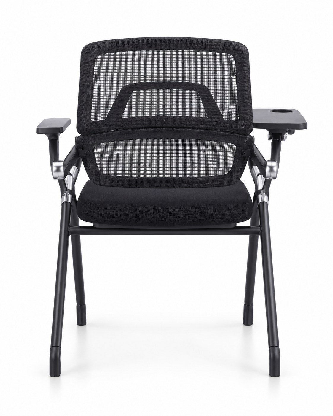 DY-K02 - Folding Training Chair with Writing Pad - Black Back View - Office R Us