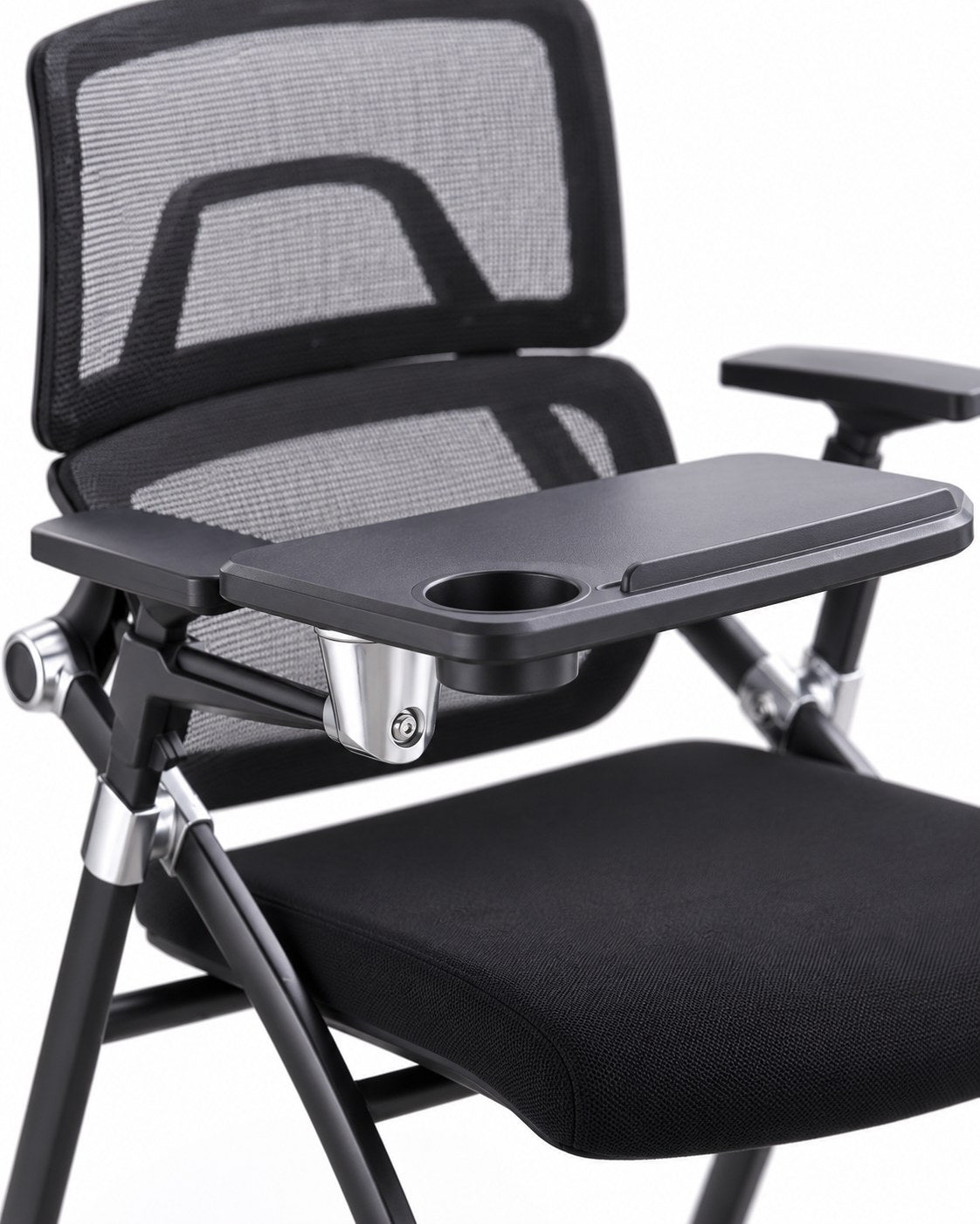 DY-K02 - Folding Training Chair with Writing Pad - Black Writing Pad Detail - Office R Us