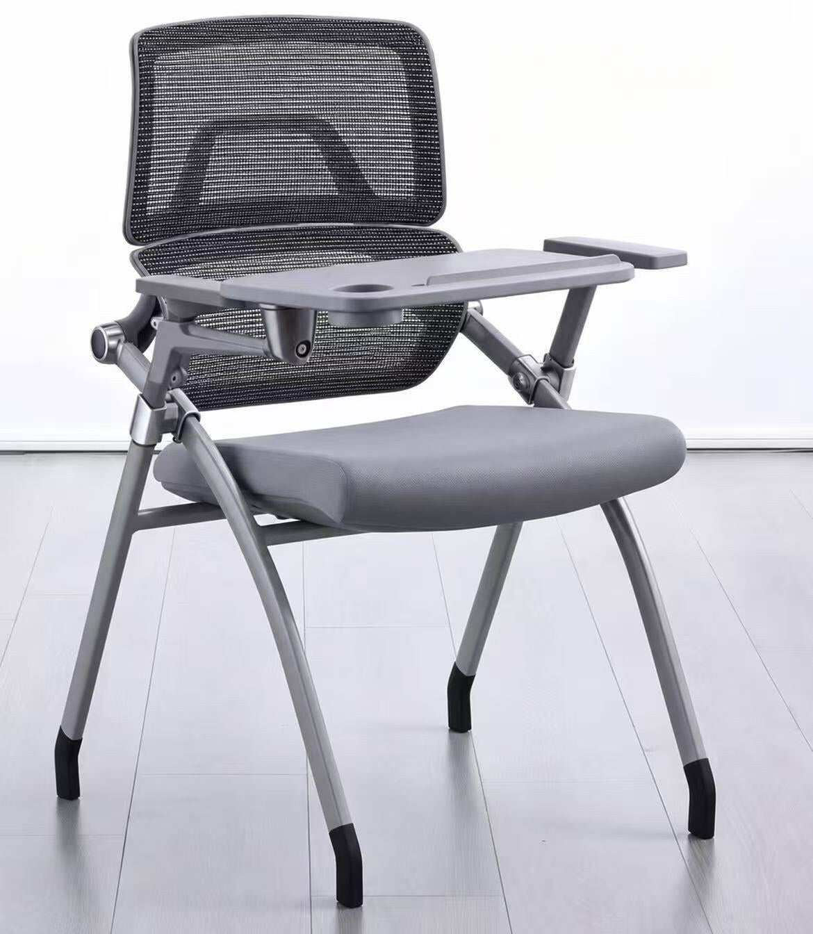 DY-K02 - Folding Training Chair with Writing Pad - Grey - Office R Us
