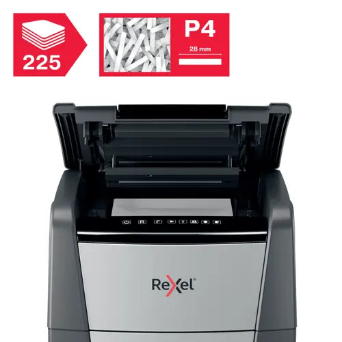 Rexel Optimum AutoFeed+ 225X Automatic Cross Cut Paper Shredder