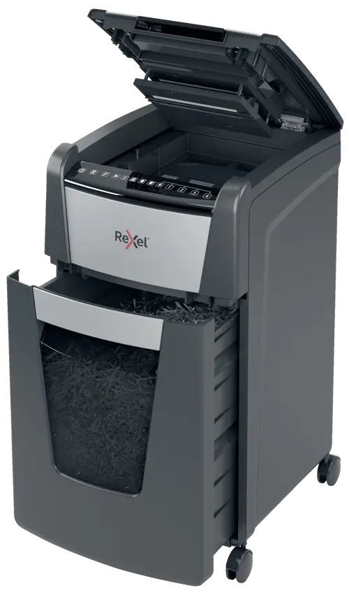 Rexel Optimum AutoFeed+ 300X Automatic Cross Cut Paper Shredder