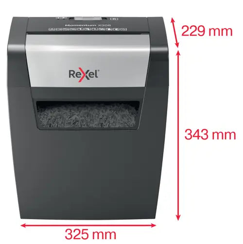 Rexel Momentum X308 Cross Cut Paper Shredder