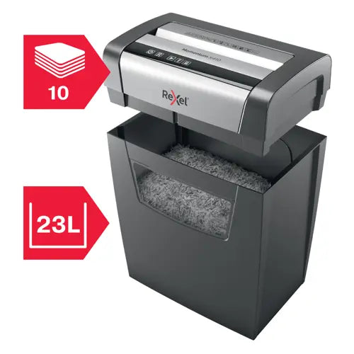 Rexel Momentum X410 Cross Cut Paper Shredder