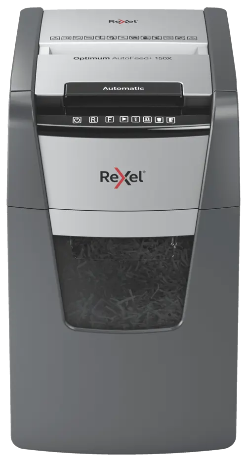 Rexel Optimum AutoFeed+ 150X Automatic Cross Cut Paper Shredder