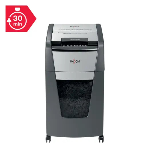 Rexel Optimum AutoFeed+ 225X Automatic Cross Cut Paper Shredder