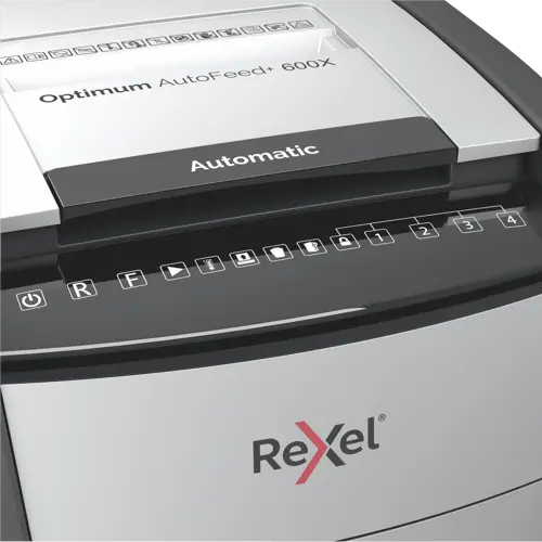 Rexel Optimum AutoFeed+ 600X Automatic Cross Cut Paper Shredder
