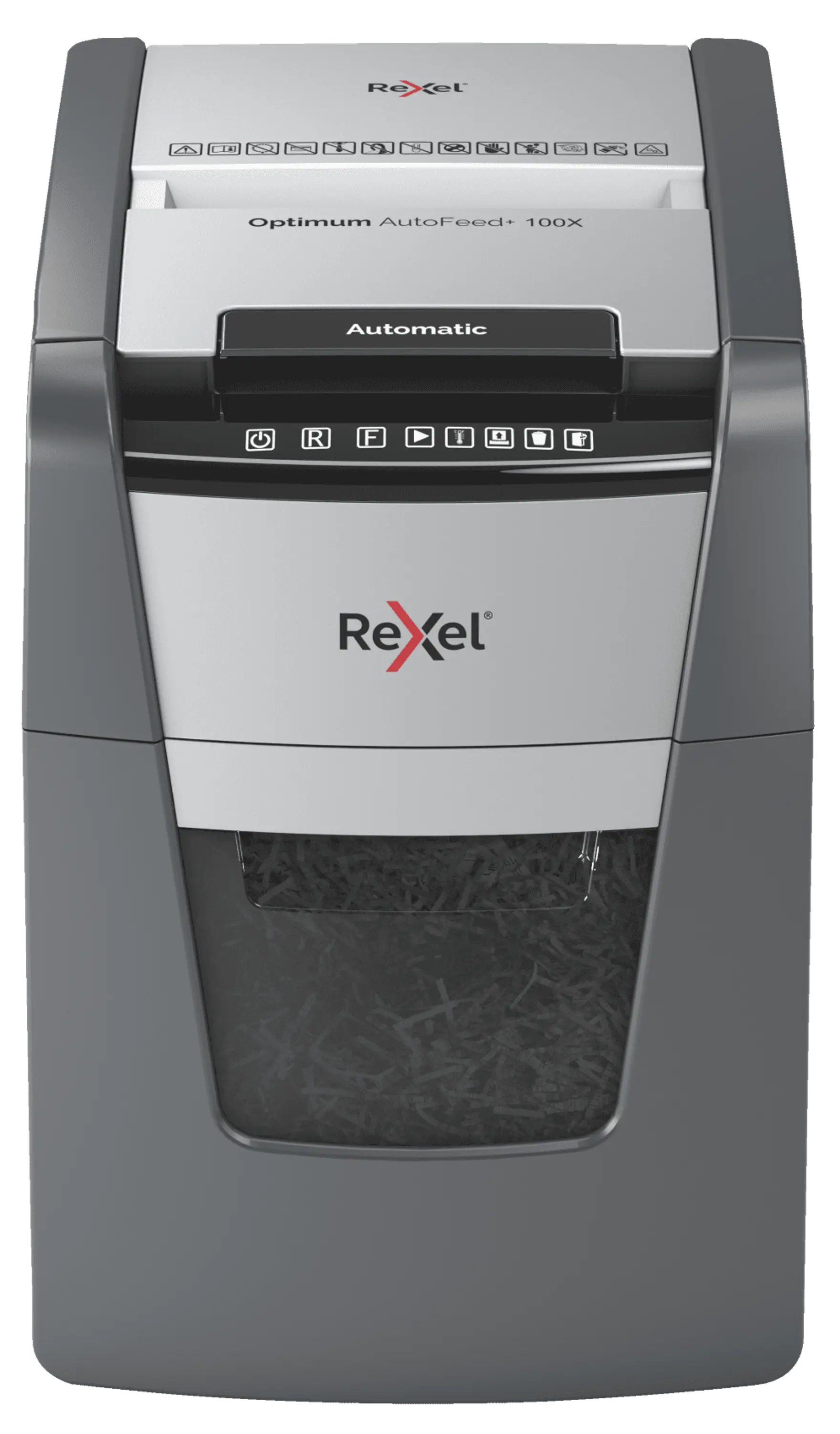 Rexel Optimum AutoFeed+ 100X Automatic Cross Cut Paper Shredder