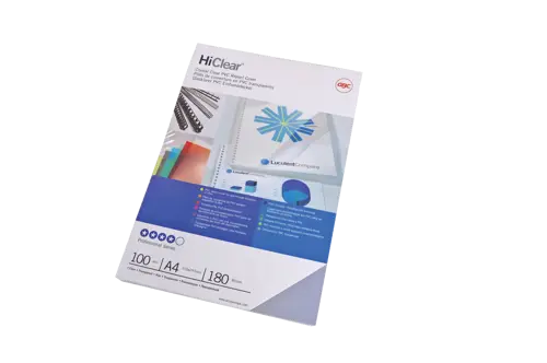 GBC PVC Binding Covers A4 150 µm Clear (Pack 100)