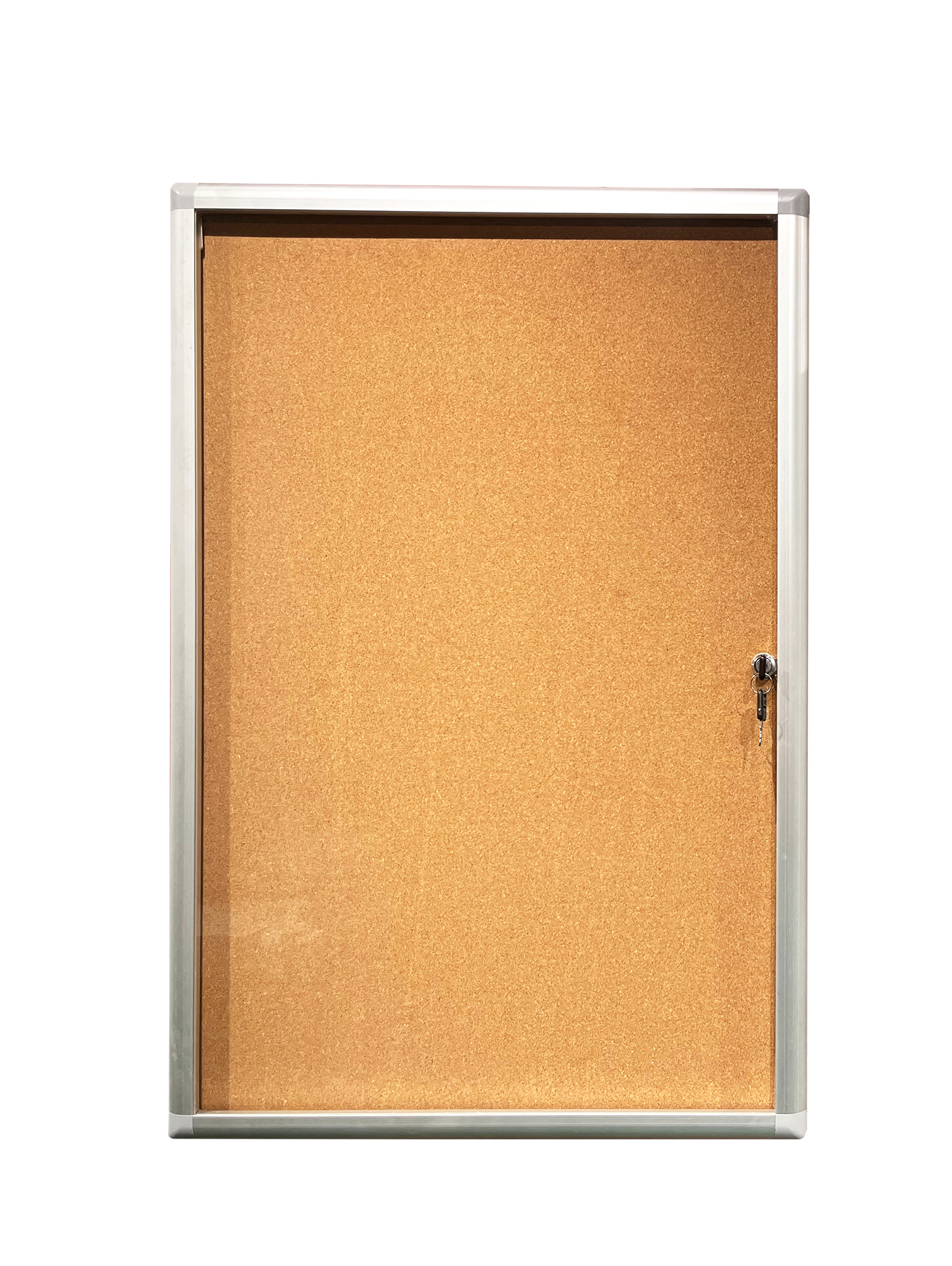 90 x 60 CM Notice Board With 1 Door And Lock Pin Board For Office And School Cork