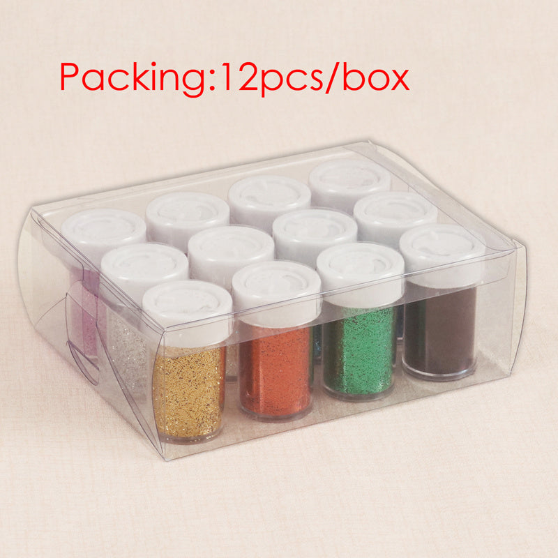 Cosmetic Glitter Powder Shakers 10.7g – Set of 12 Colors