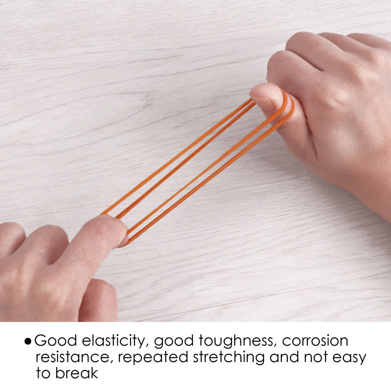 Brown Natural Rubber Bands 8cm – 100g Bag