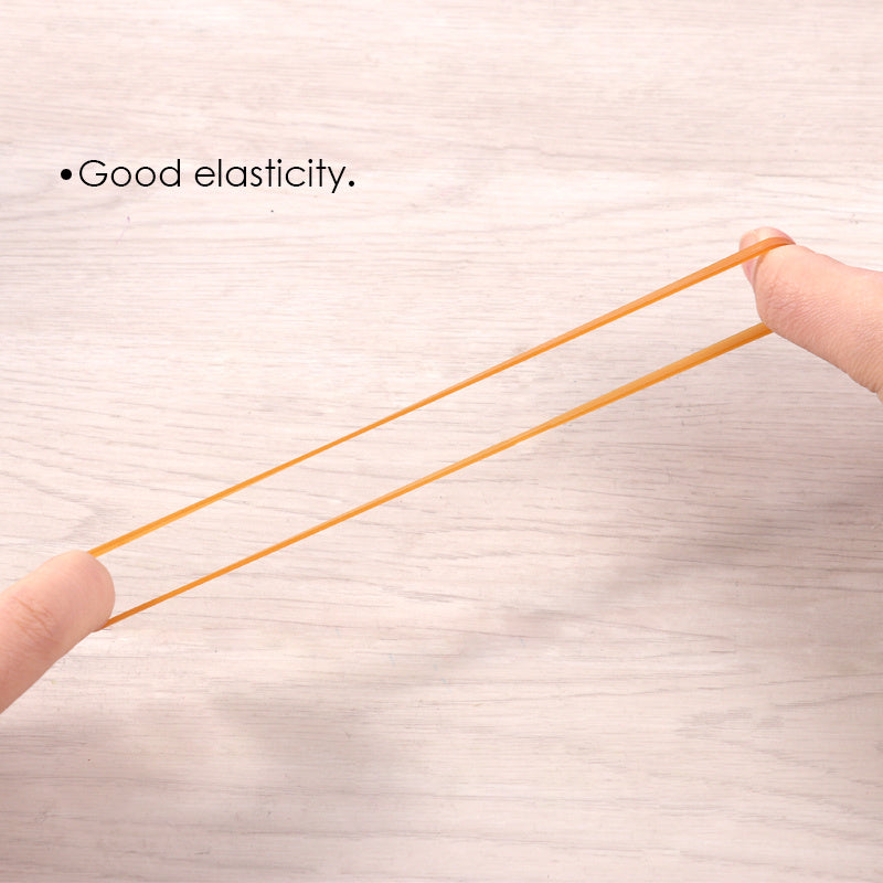 Brown Natural Rubber Bands 5mm Wide, 10cm Long – 100g Bag