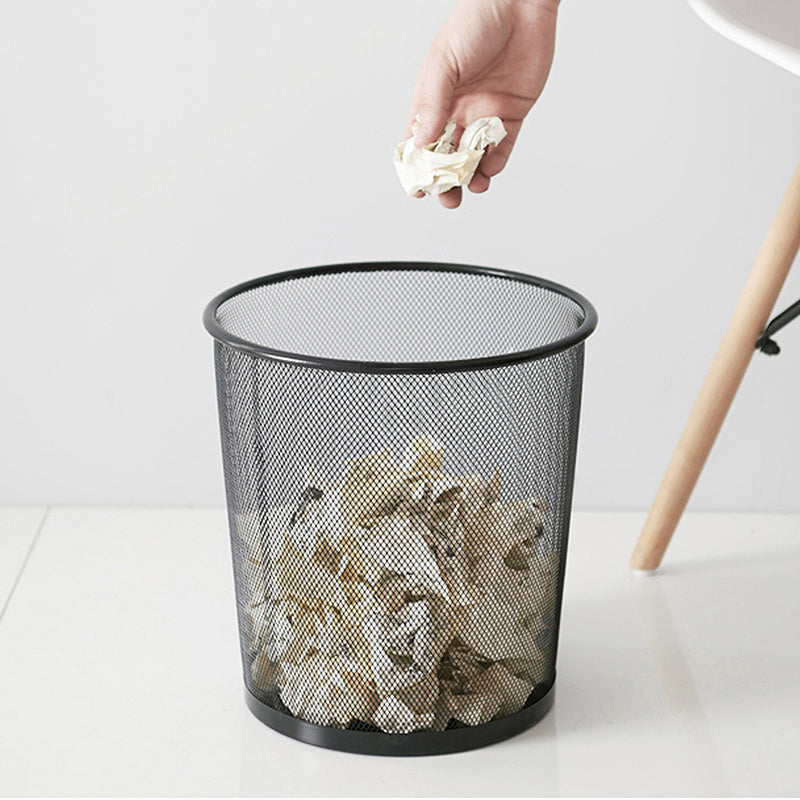 Metal Mesh Wastebasket