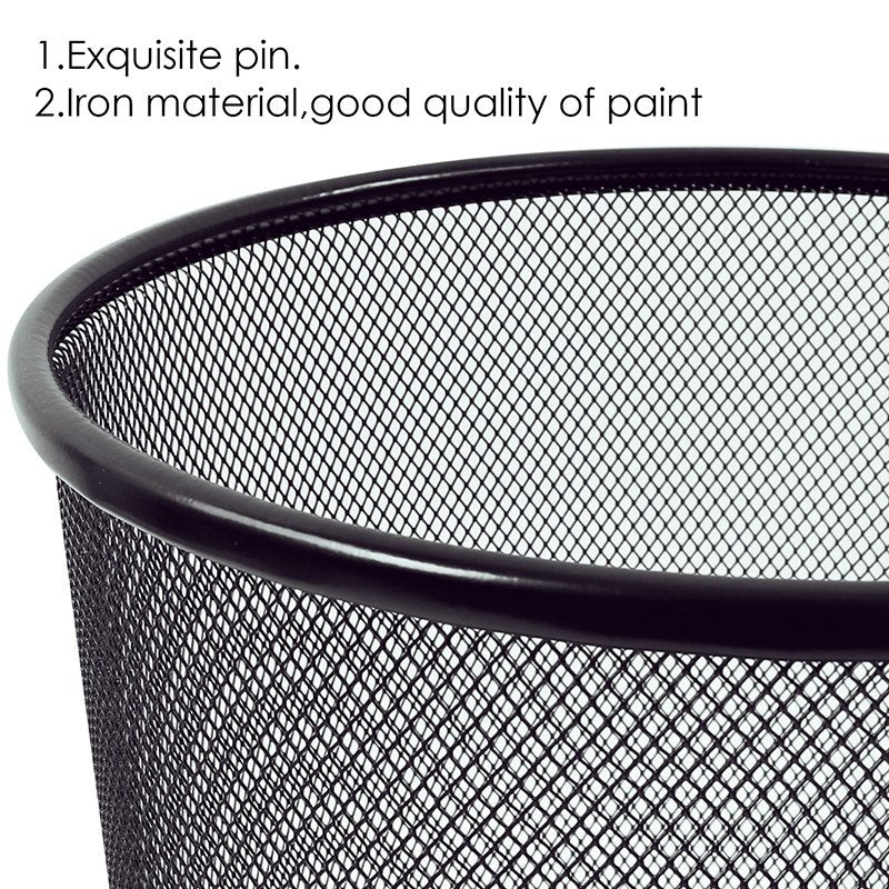 Metal Mesh Wastebasket