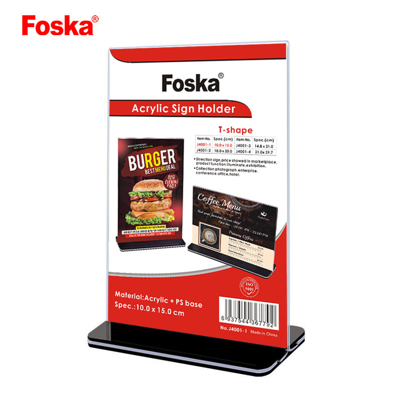 Acrylic Sign Holder Display Stand