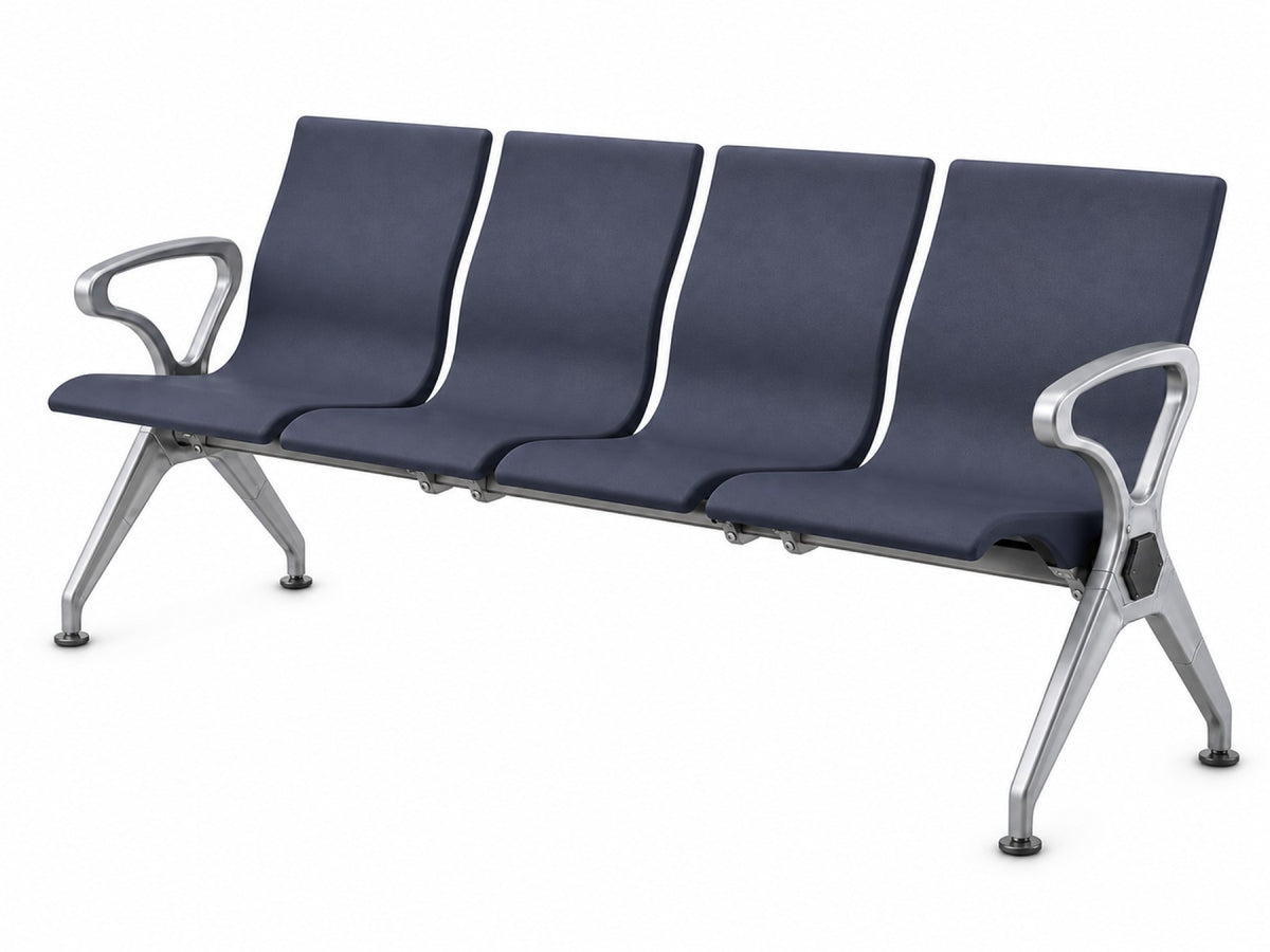 Embassy 4 Seater - PU Waiting Chair - Office R Us Lagos