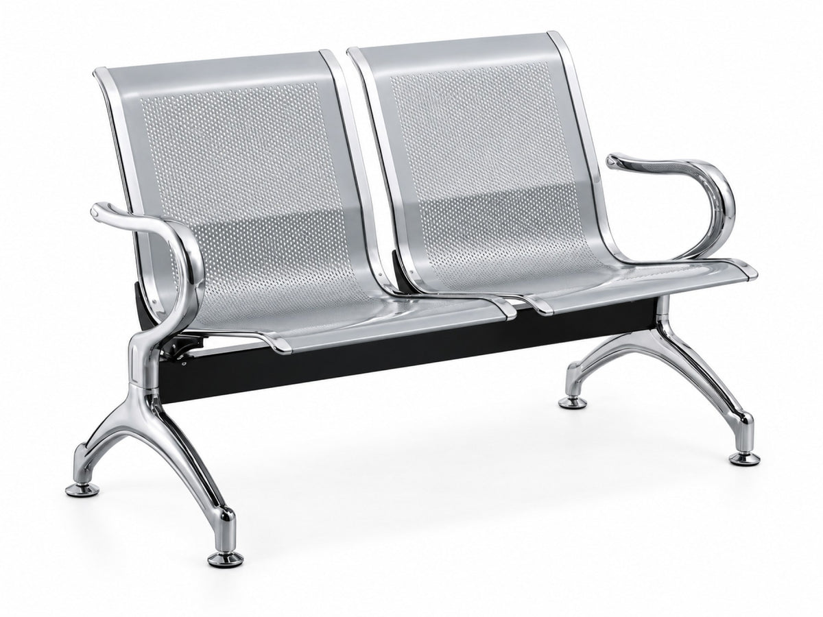 Gateway 2 Seater - Chrome Waiting Chair - Office R Us Lagos
