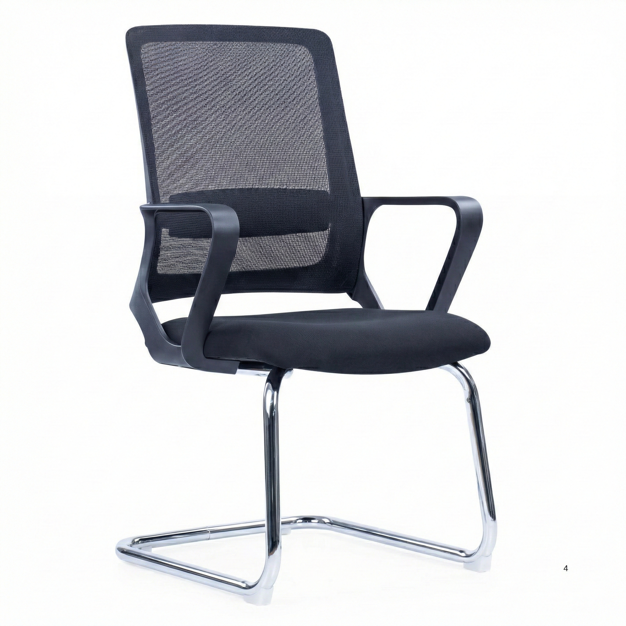 CH-385C – Visitors Chair, Chrome Base