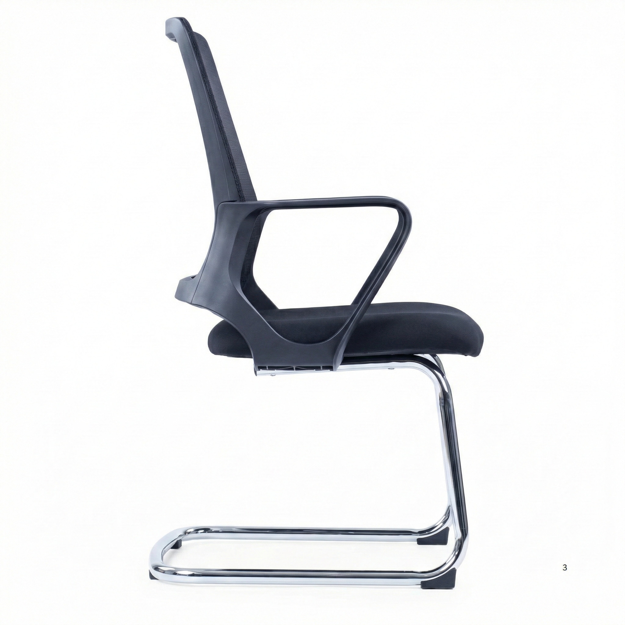 CH-385C – Visitors Chair, Chrome Base