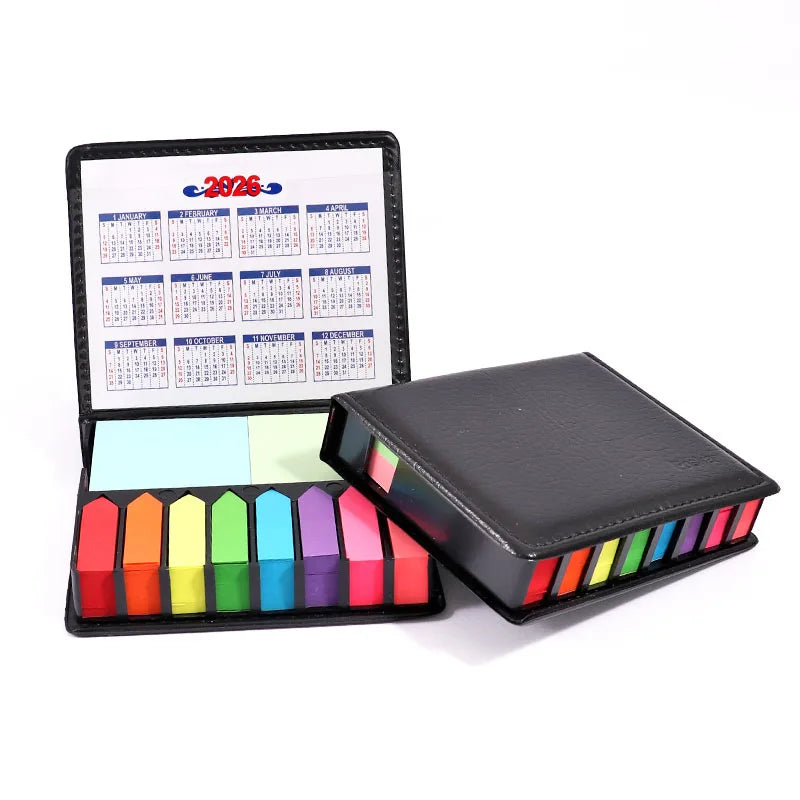 Kraft Paper Magnetic Sticky Memo Notes Set with Arrow Page Markers
