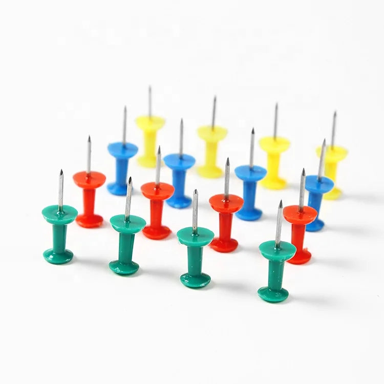 Decorative Plastic Push Pins – Box of 50