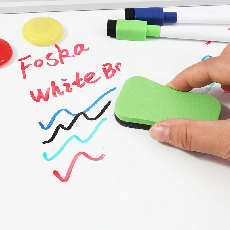Whiteboard Marker Set of 4 with Mini Eraser and Magnets
