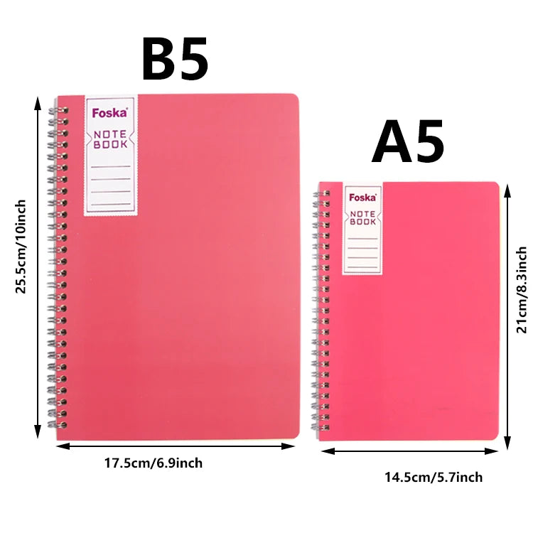 PP Cover Spiral Notepad 60 Sheets