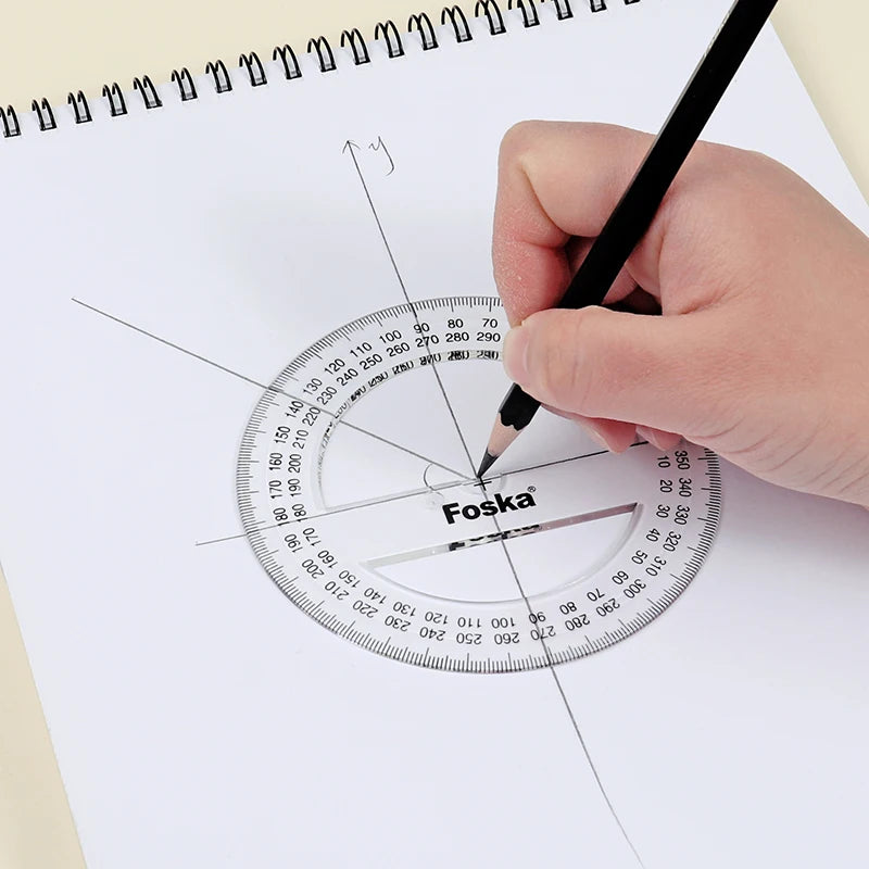 Clear Plastic Protractor 360 Degrees – 10cm