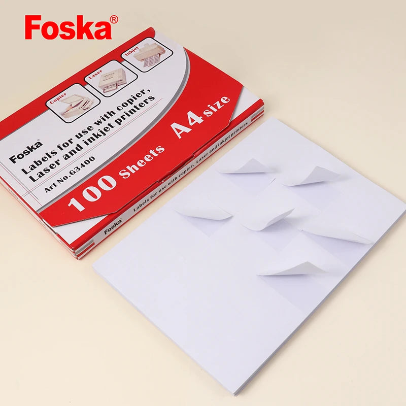 A4 Inkjet Printing Adhesive Label Sheets – Box of 100