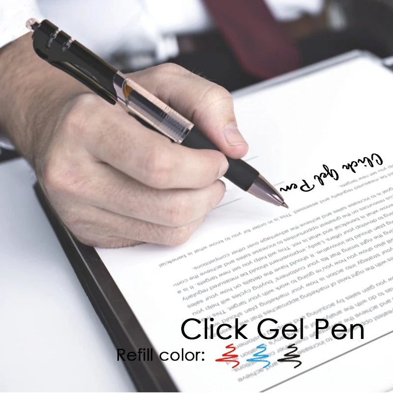 Click Retractable Gel Ink Pen 0.5mm – 450m Writing Length
