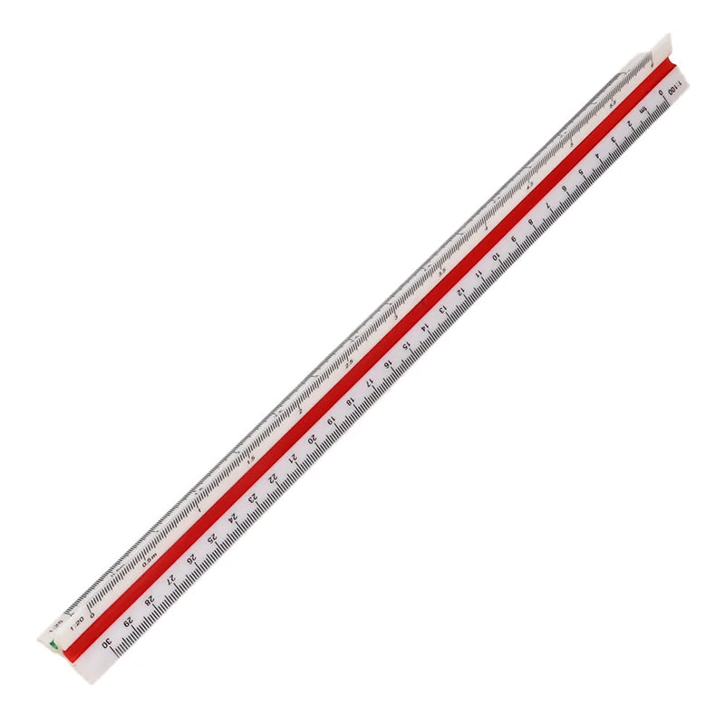 Plastic Triangular Scale Ruler 30cm