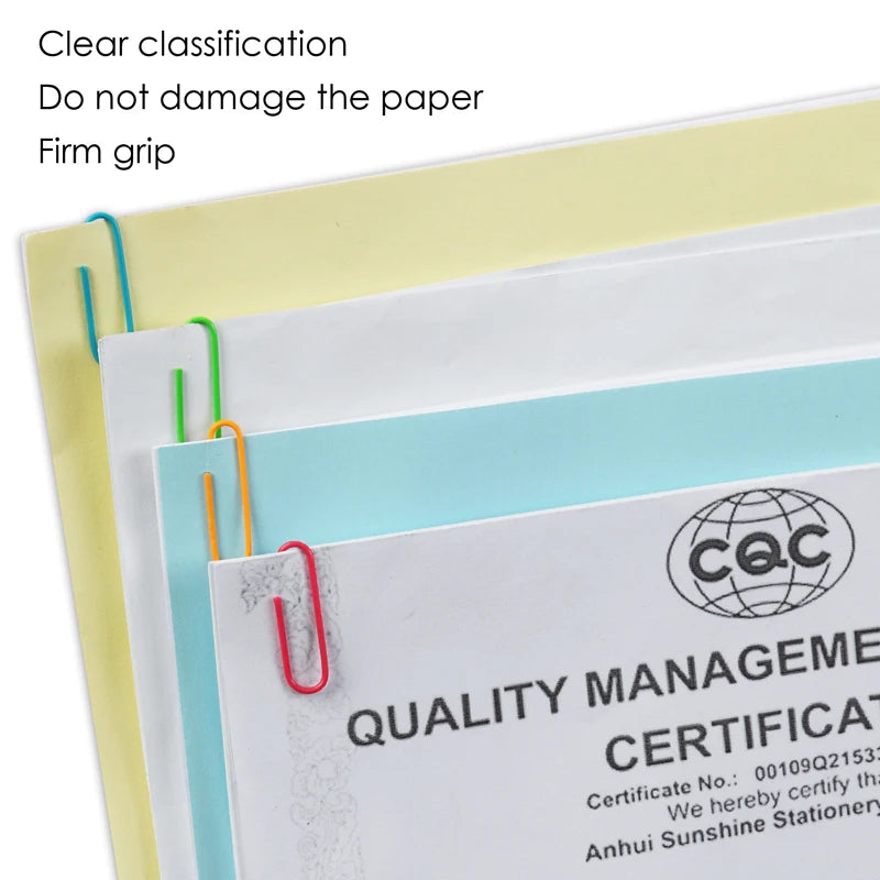 Vinyl Coated Round Paper Clips 28mm – Pack of 300