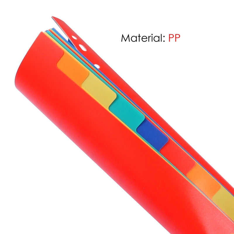 A4 Plastic Index Dividers – Assorted Colours
