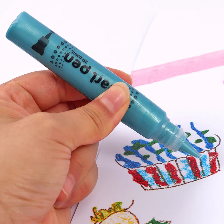 3D Pearl Paint Pens 20ml – Set of 4 Colors