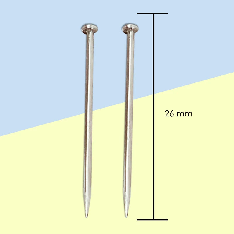 Stainless Steel Straight Office Pins 26mm – 50g Box