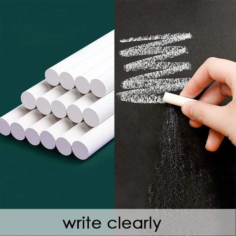 Dustless White Blackboard Chalk – Box of 12