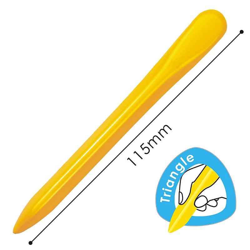 Triangular Plastic Crayons Non-Toxic – Set of 24