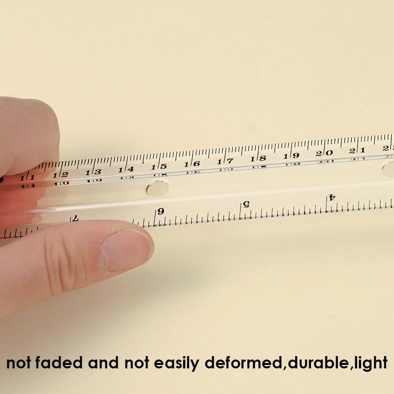 Wide Plastic Straight Ruler 30cm